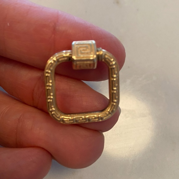 Marla Aaron 14K Etched Meander Lock Charm (OS) - Picture 8 of 9